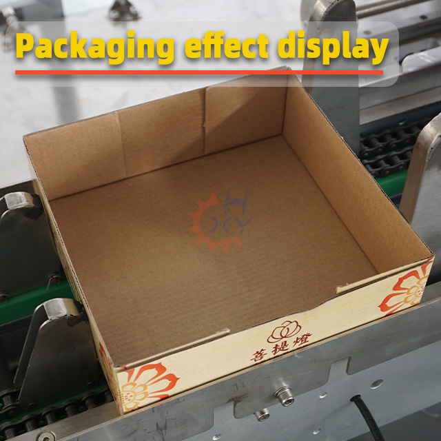 Tray Former for Candle Packaging cardboard tray box