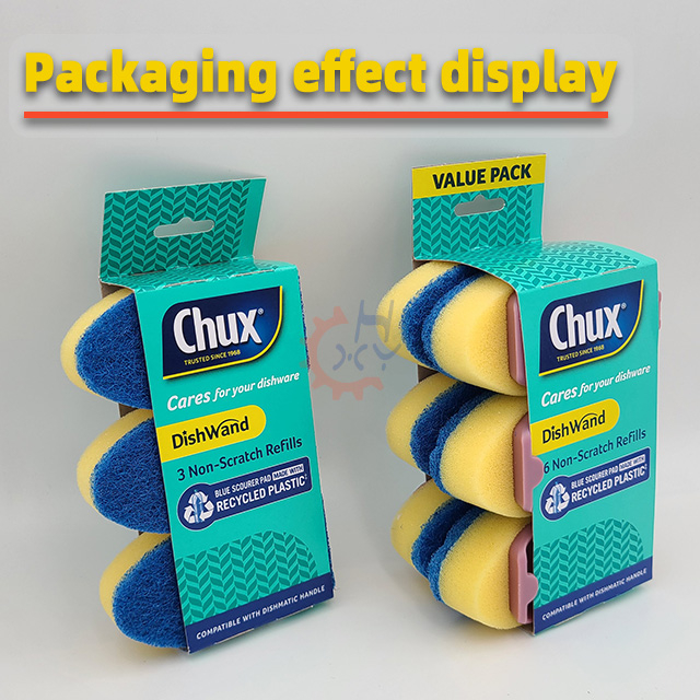 Visual Inspection Sorting Automatic Case Packer For Dishwand Sponge