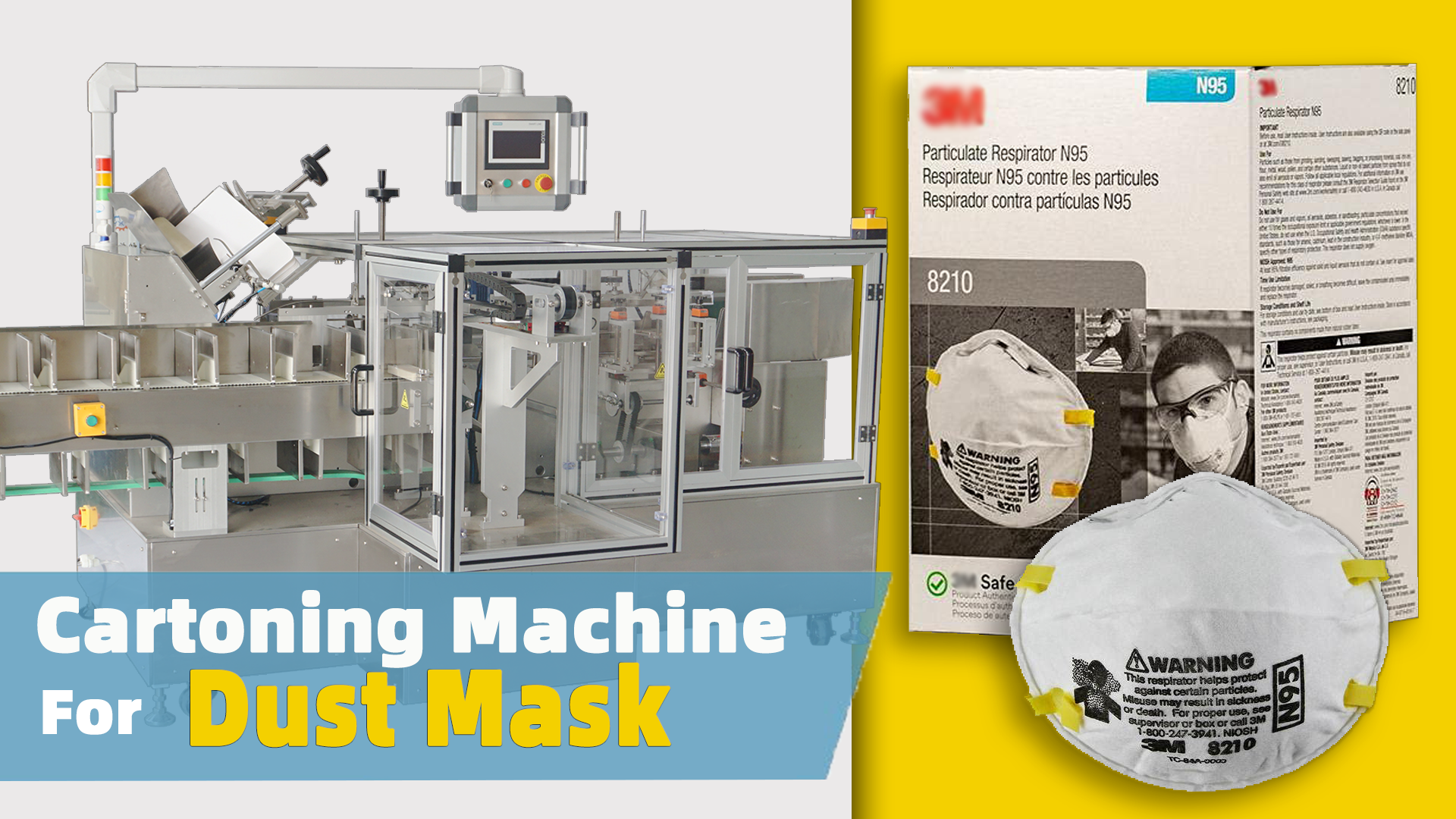 2022 Automatic Cartoning Machine for Full Face 3m Dust Mask ffp3 n95