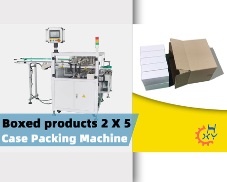 2 Rows And 5 Columns of Boxed Products Automatic Cartoning Machine.
