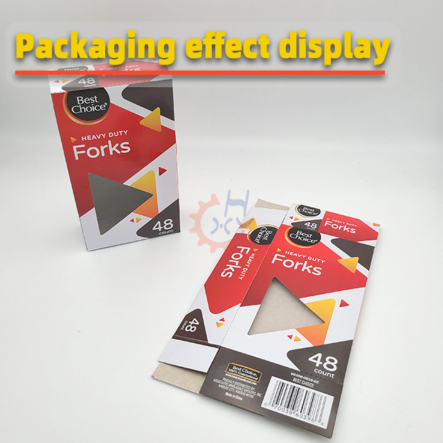 Automatic Cartoning Machine for Heavy Duty Plastic Knifes and Forks