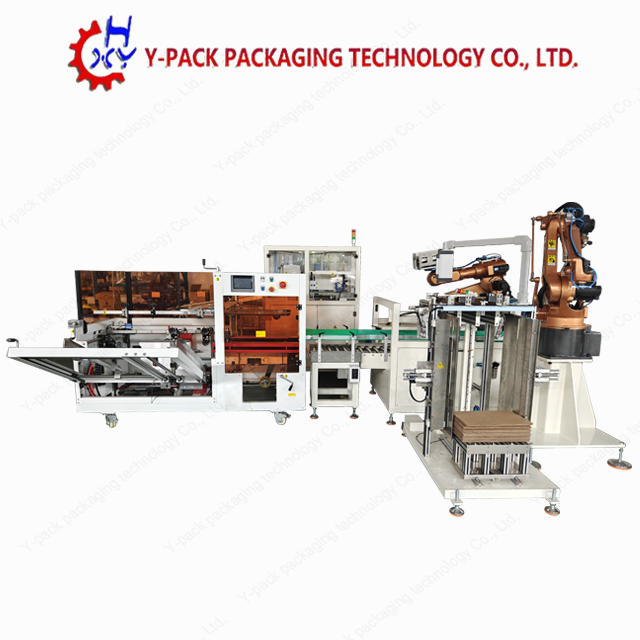 Fully Automatic Toothpaste Case Packing Line with Dual Robotic Arms
