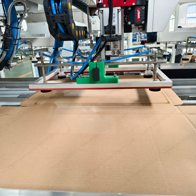 Fully Automatic Carton Folding & Gluing Machine with Dividers | Pneumatic Suction Cup Box Former - Y-PACK